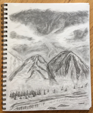 …Begins with a Single Step (graphite)